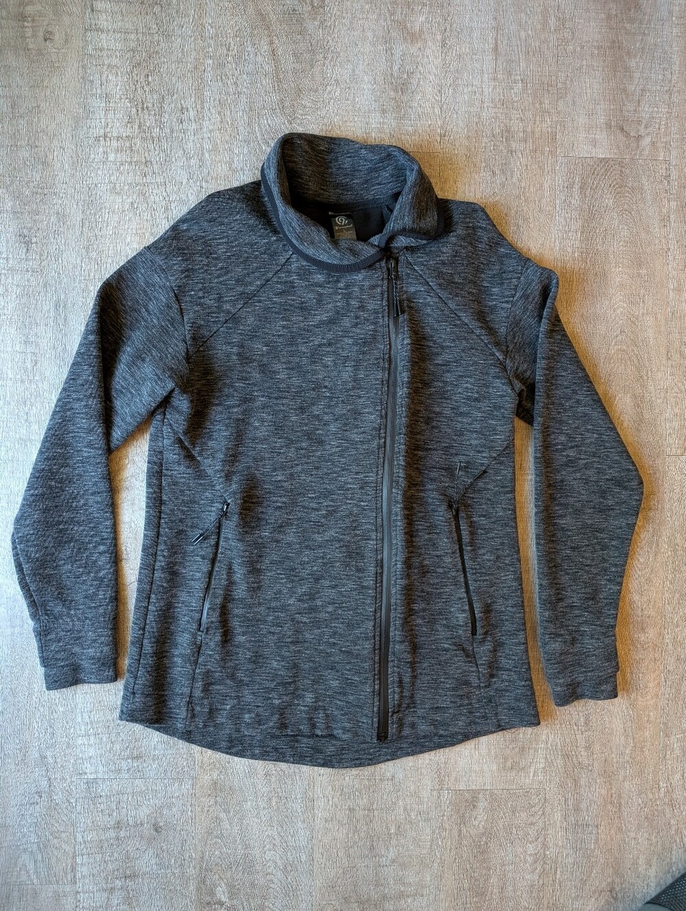 C9 Champion Women's Asymmetrical Full-Zip Fleece Jacket - Large